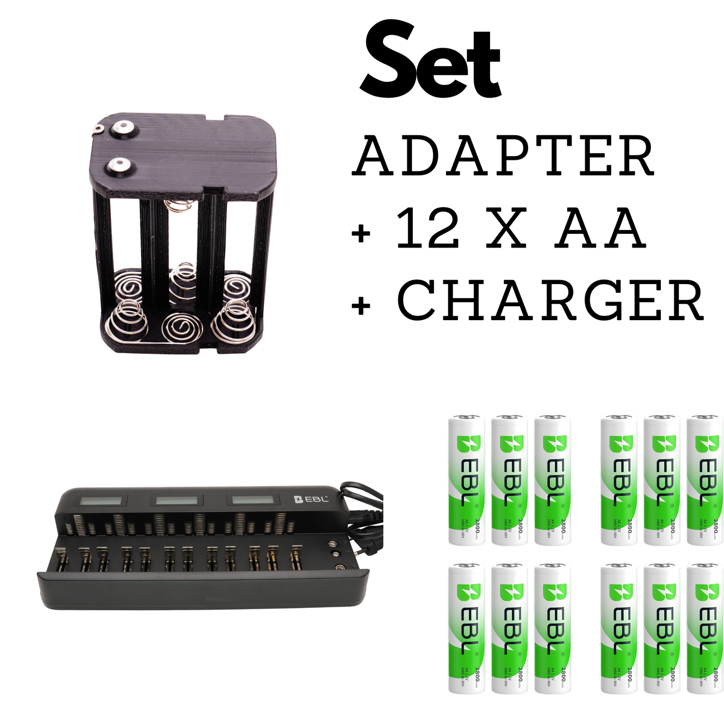 Adaptador de batería para Beaulieu 6008 / 7008 / 9008 (pilas AA)