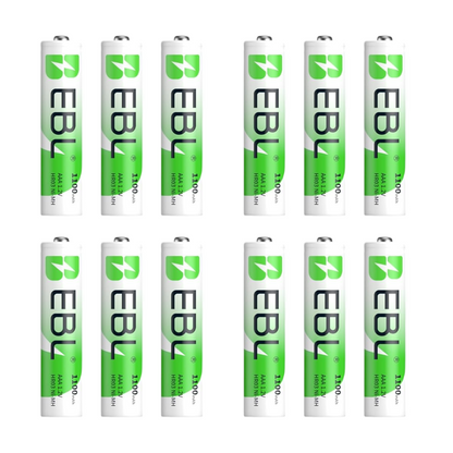 AAA Micro Akku NiMH 1100mAh – EBL wiederaufladbar