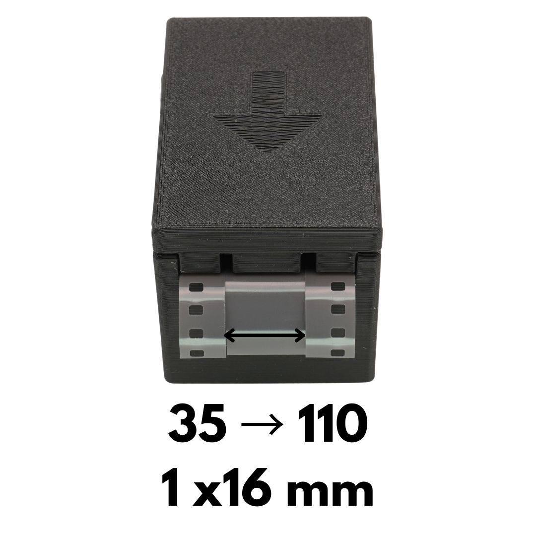 Taglierina per pellicola (120/35mm a 110/Minox) per Pentax Auto 110 e Subminiatur