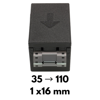 Taglierina per pellicola (120/35mm a 110/Minox) per Pentax Auto 110 e Subminiatur