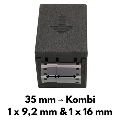 Taglierina per pellicola 9,2mm per fotocamere Minox 8x11 (da 35mm/120/16mm)