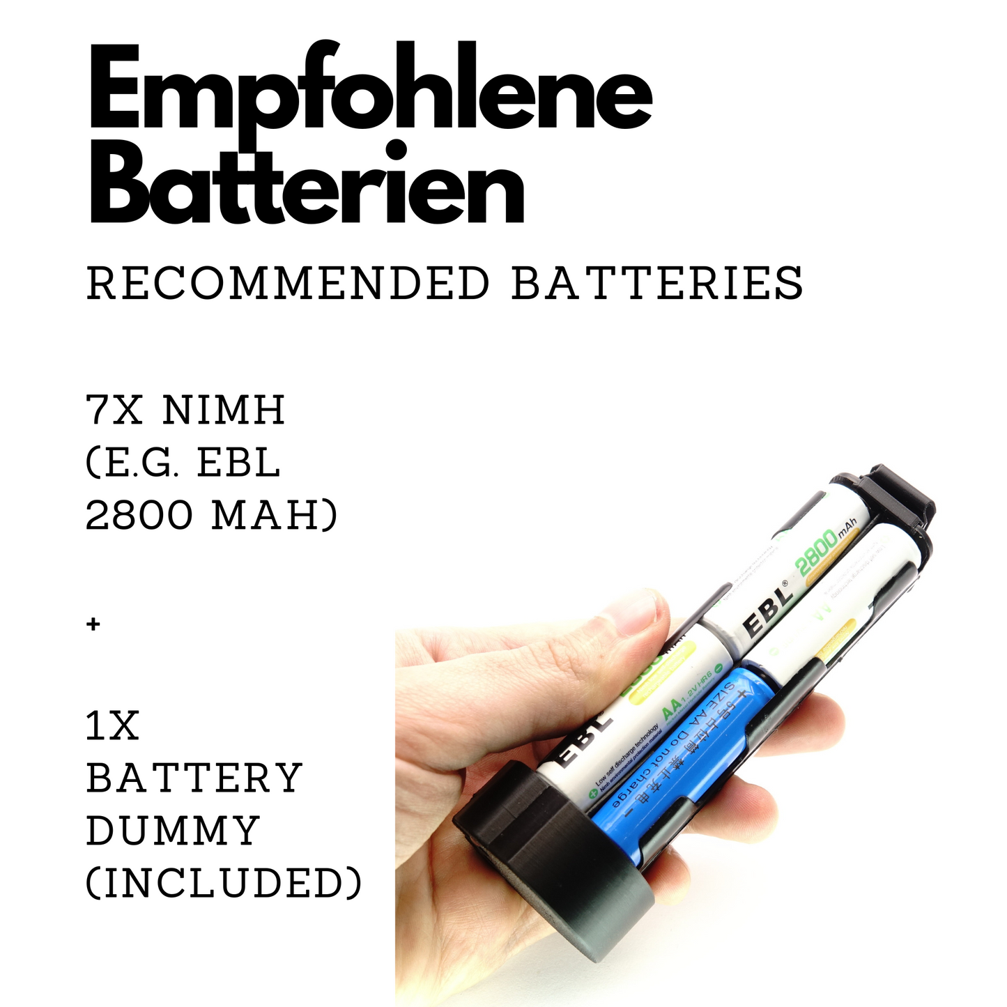 Porta batterie 7x AA per Metz Mecablitz 76 MZ-5, 70 MZ-5, 50 MZ-5