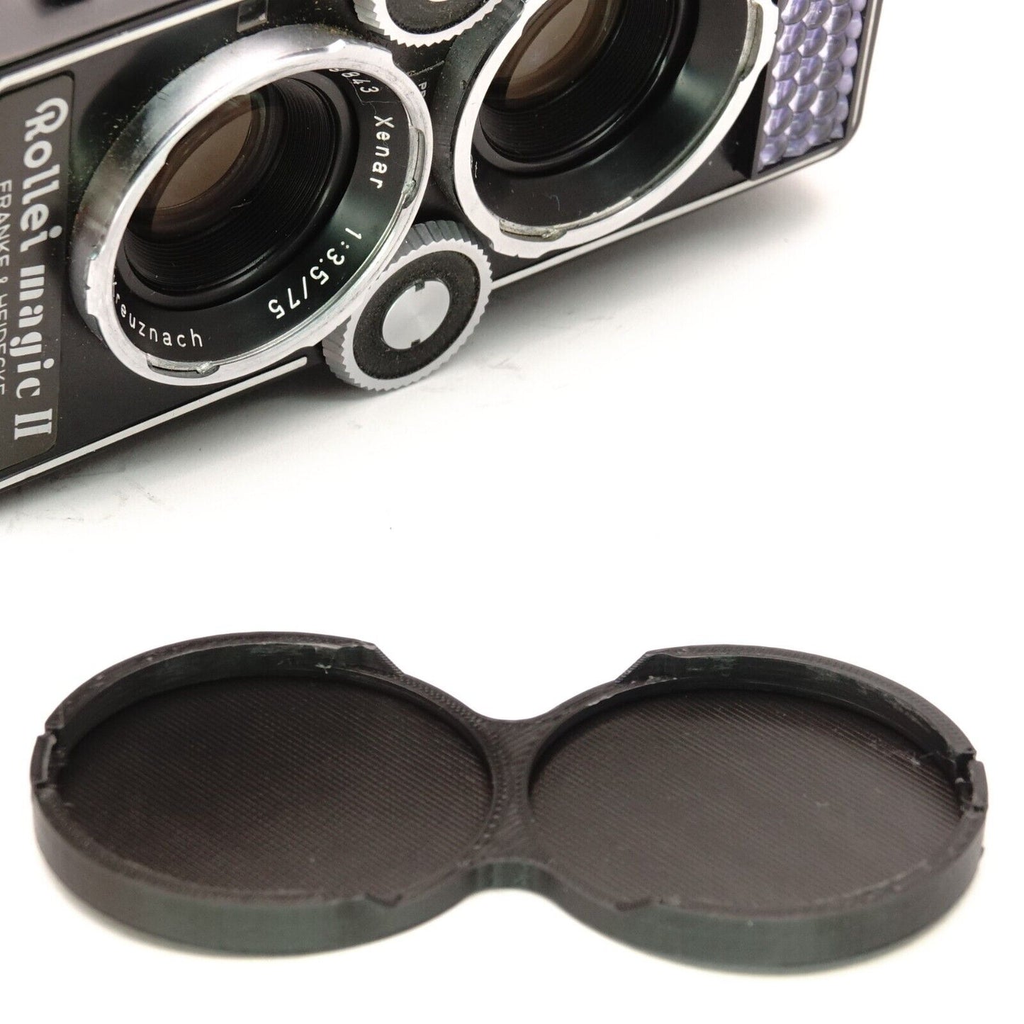 Couvercle double d'objectif Bay II pour Rolleiflex 3.5F, 3.5E & Rollei Magic