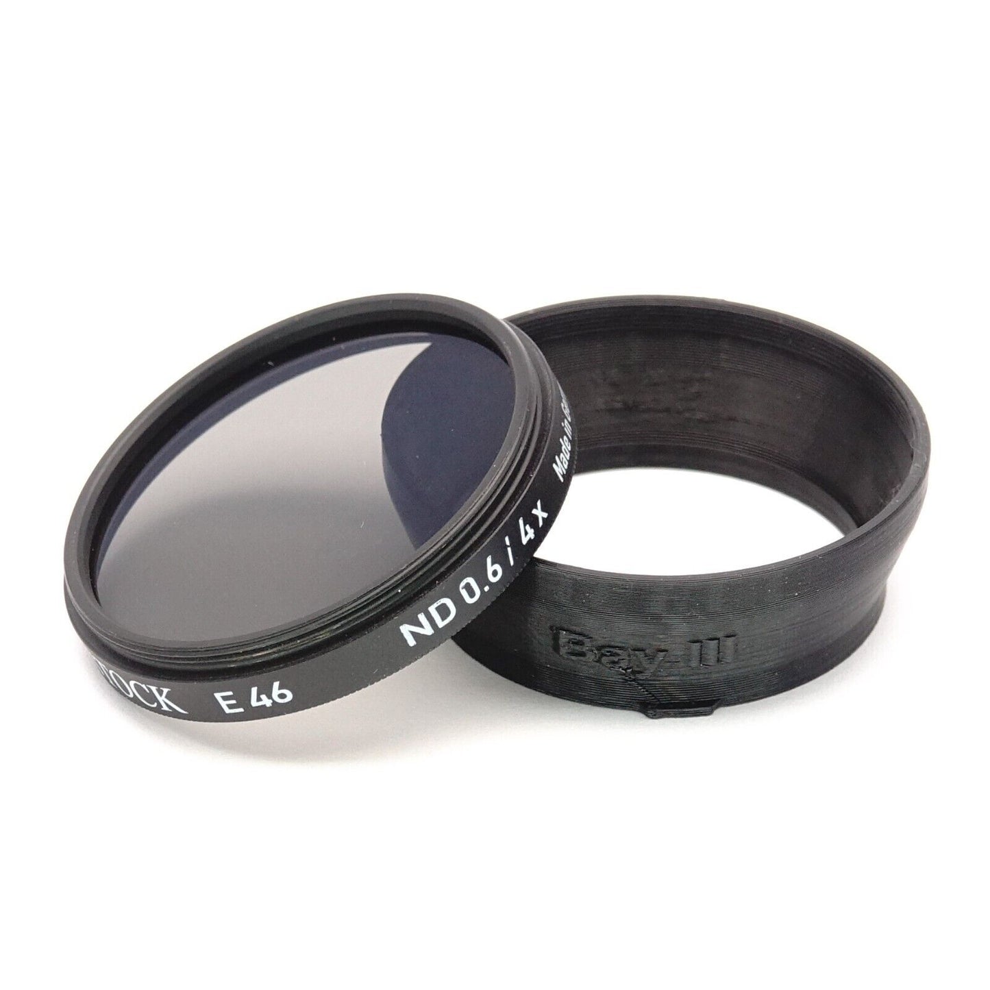 Lens hood & 46mm filter adapter Bay III for Rolleiflex 2.8 C-F & GX