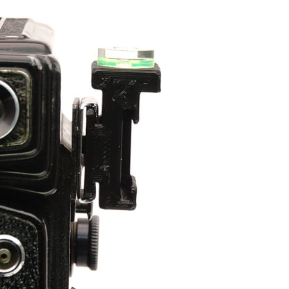 90° spirit level for side accessory shoe for Yashica Mat 124, Rolleiflex & Mamiya RB67