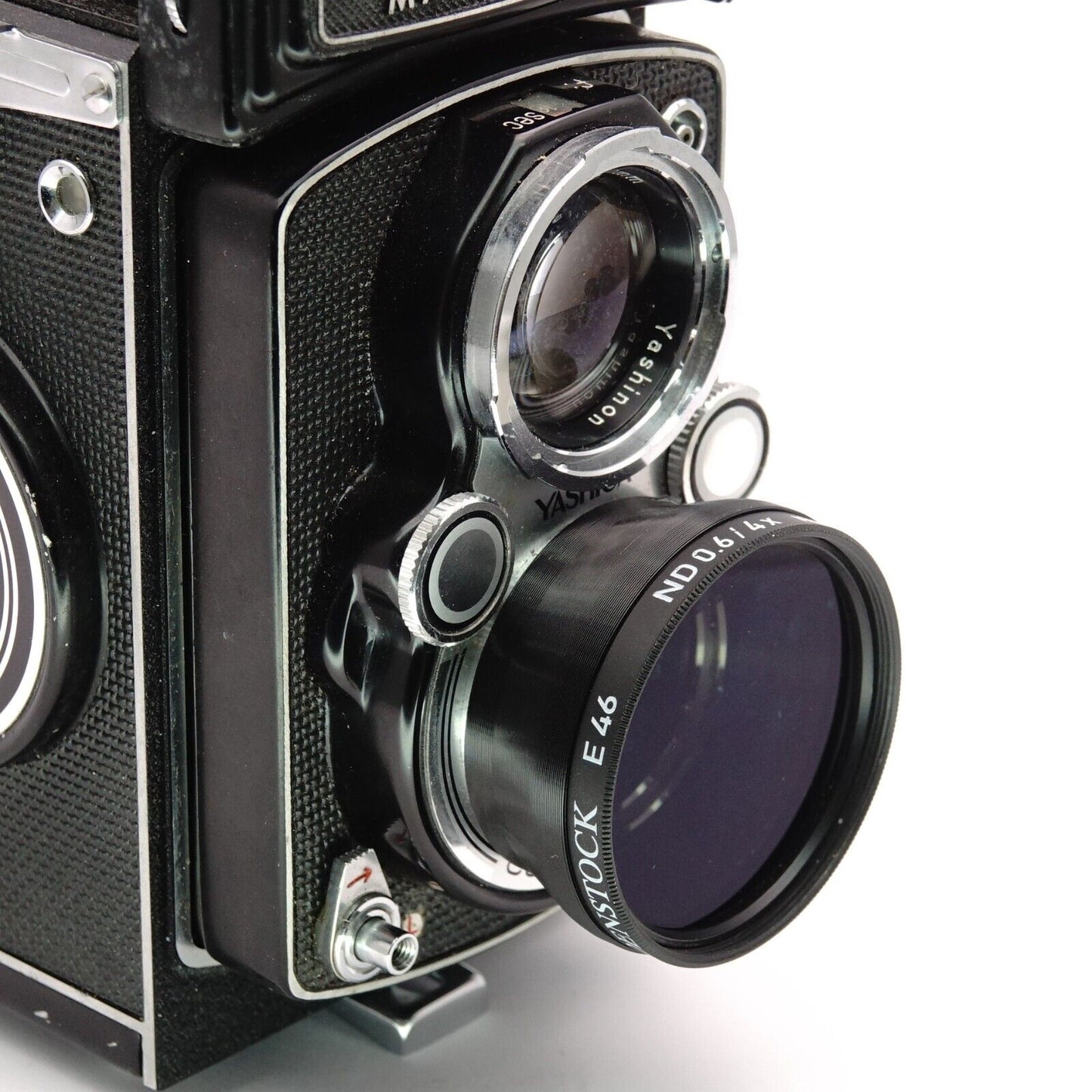 Lens hood Bay I & filter adapter for Yashica Mat 124G, Rolleiflex T