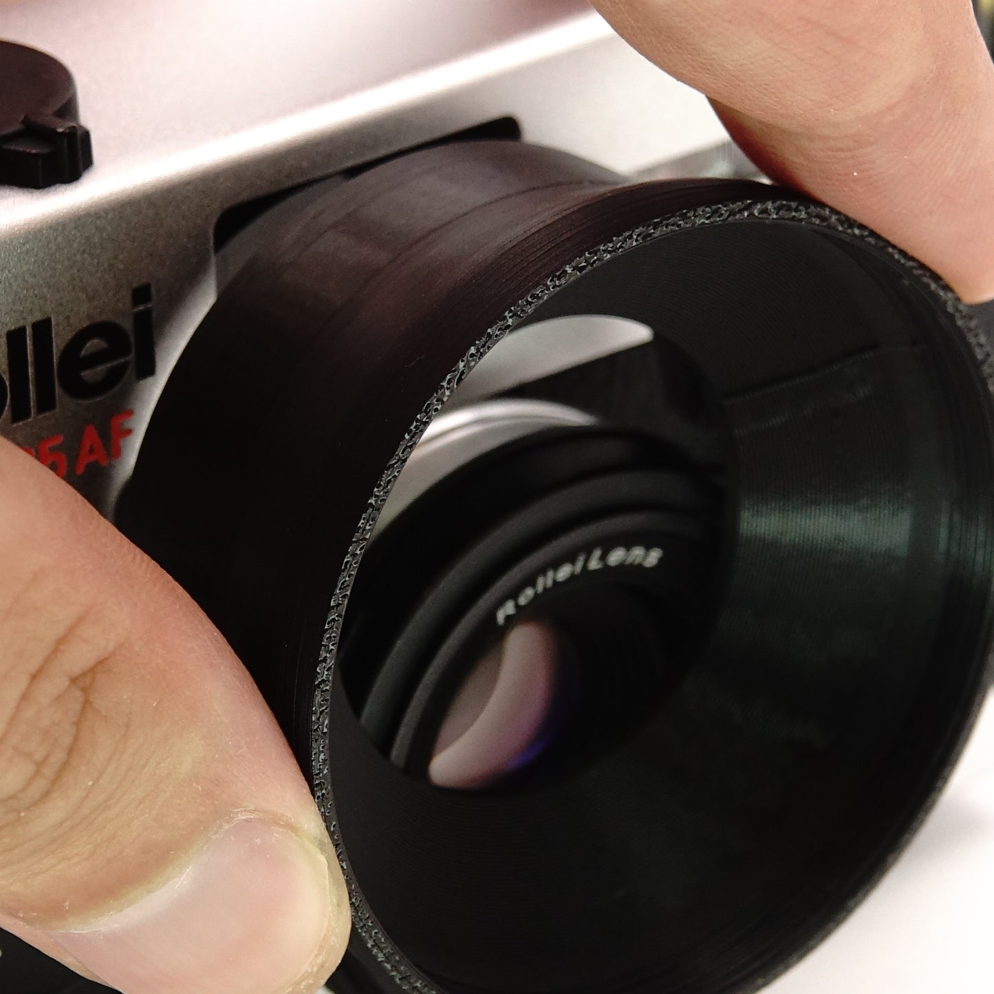 Accessori (copriobiettivo, adattatore, paraluce, custodia) per Rollei 35 AF