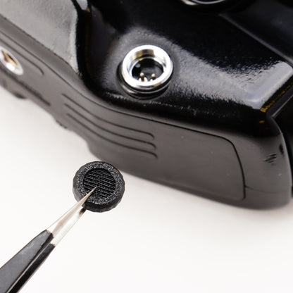 Juego de cubiertas clásicas Nikon: tapas de protección para mando a distancia de 2 clavijas y sincronización PC (F4, F3, MD-4, F801)