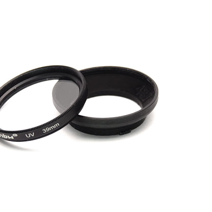 Lens hood Bay I & filter adapter for Yashica Mat 124G, Rolleiflex T