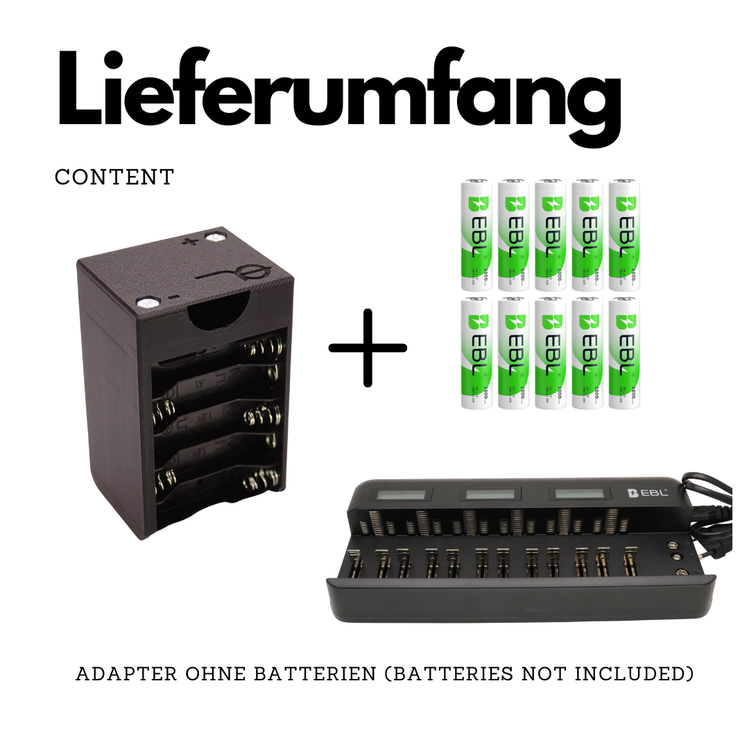 Adaptateur de batterie 10x AA pour Metz Mecablitz 60 CT-1 / CT-2 / CT-4