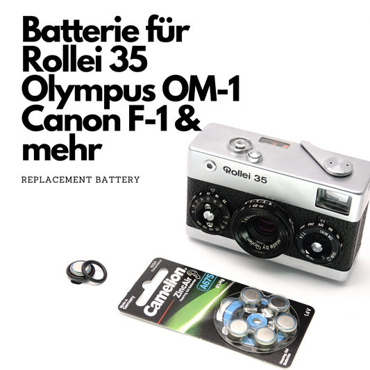 Adaptador de batería con junta tórica PX625 para Rollei 35, Olympus OM-1, Canon F-1 y Minolta SRT