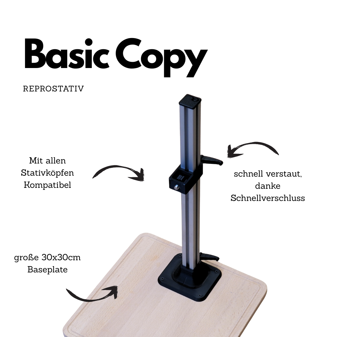 Support de reproduction modulaire "Copy Stand" pour DSLR & DSLM numérisation de films