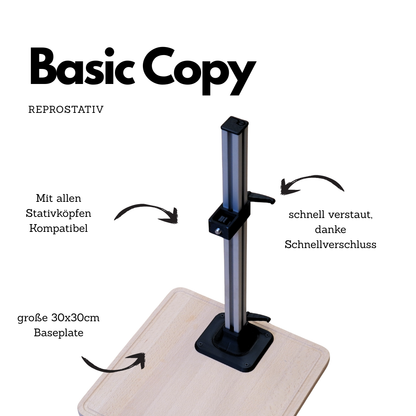 Support de reproduction modulaire "Copy Stand" pour DSLR & DSLM numérisation de films