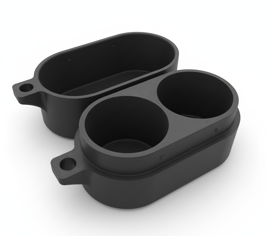 Carrying case for 2x battery adapters for Hasselblad 500 EL