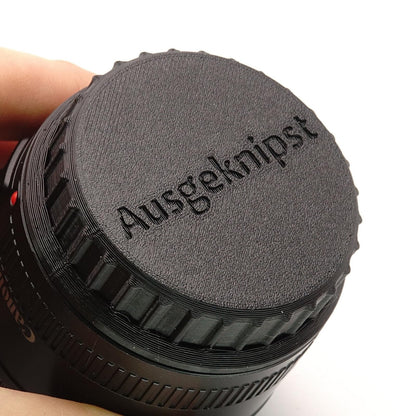Lens rear cap for Canon EF bayonet (L-series, STM, USM)