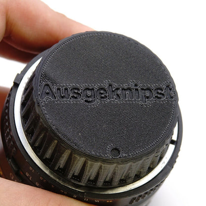 Cache d'objectif pour monture Nikon F pour Nikkor AI, AI-S & AF